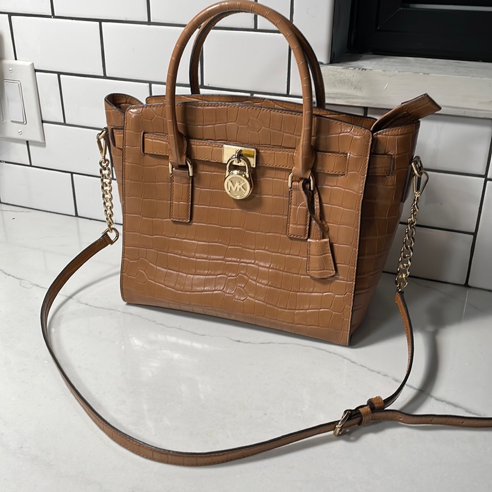 Michael Kors Large Tote Purse Alligator Print